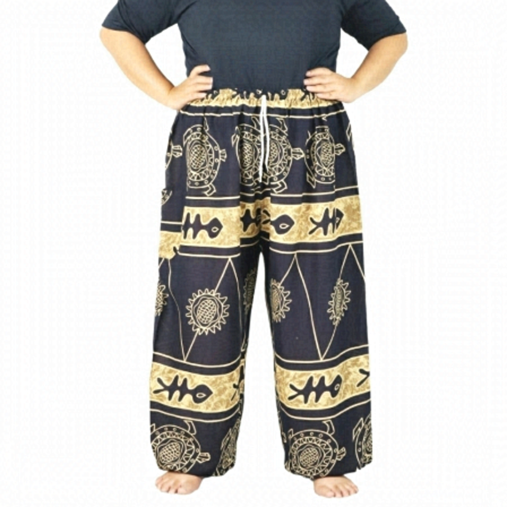 Chinrada - Smocked Waist harem PLUS SIZE 2XL 🇹🇭